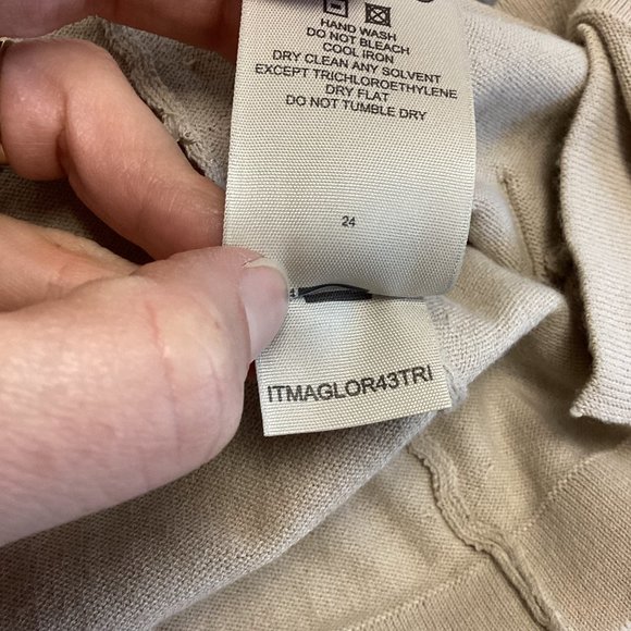 Burberry London Tan House Check Zip Front Sweater Sz S - Picture 8 of 8